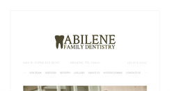 Desktop Screenshot of abilenefamilydentistry.com