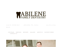 Tablet Screenshot of abilenefamilydentistry.com